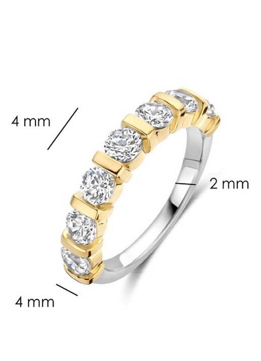 TI SENTO - Milano Ring verguld 12434ZY - detail 3 goud