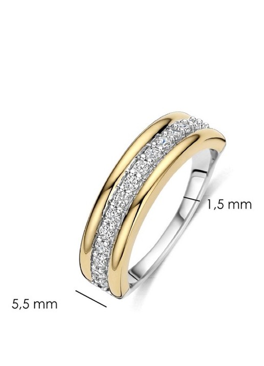 TI SENTO - Milano Ring verguld 12445ZY - detail 3 goud