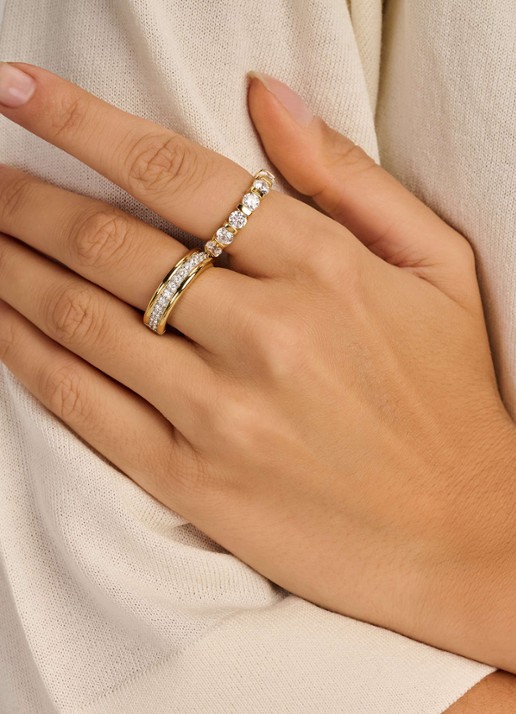TI SENTO - Milano Ring verguld 12445ZY - voorkant 5 goud