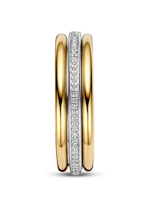 TI SENTO - Milano Ring verguld 12447ZY - detail goud
