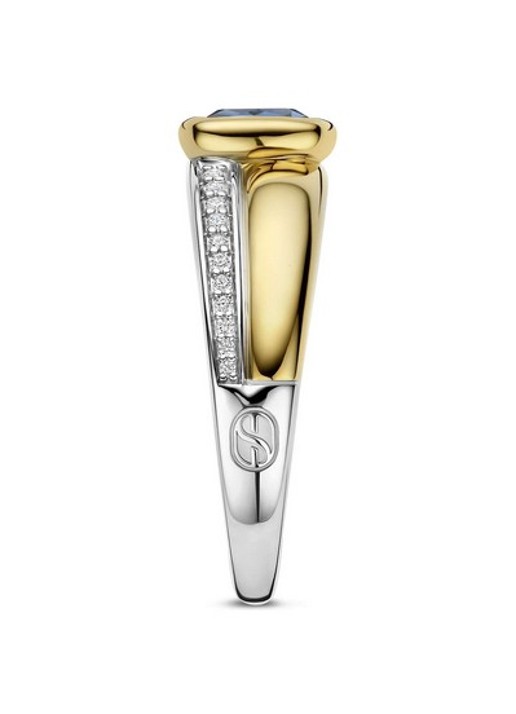 TI SENTO - Milano Ring verguld 12462DB - detail zilver