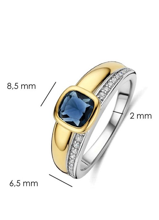 TI SENTO - Milano Ring verguld 12462DB - detail 3 zilver