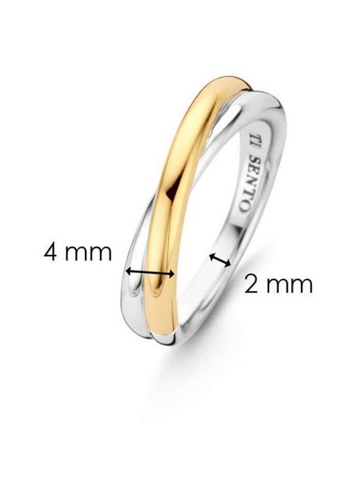 TI SENTO - Milano Ring verguld 1953SY - detail 4 goud