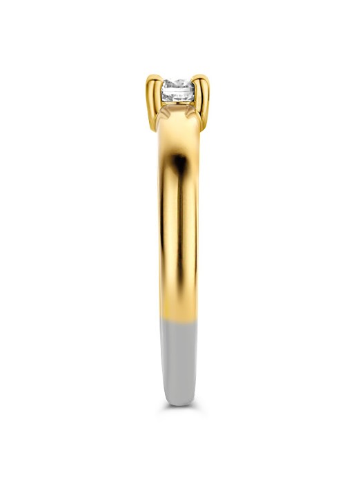 TI SENTO - Milano Ring verguld met zirkonia 12212ZY - detail 3 goud
