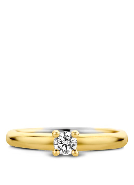 TI SENTO - Milano Ring verguld met zirkonia 12212ZY - detail 4 goud