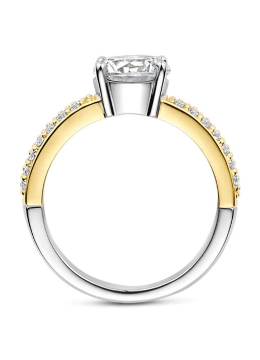 TI SENTO - Milano Ring verguld met zirkonia 1737ZY - detail 2 goud