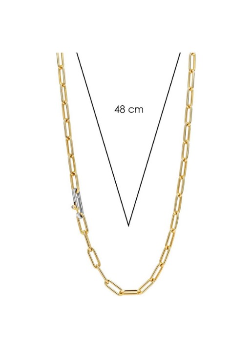 TI SENTO - Milano Schakelketting verguld 3947SY  - detail 6 goud