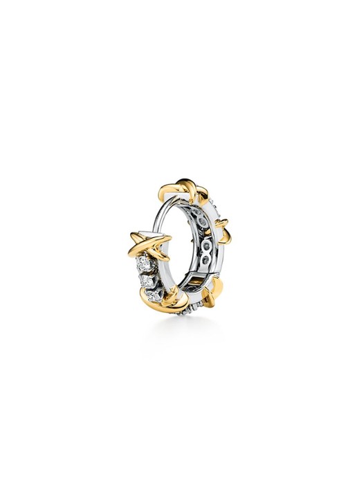 Tiffany & Co. 16 Stone oorringen van 18 karaat geel- en witgoud met diamant 82383 - detail 2 undefined