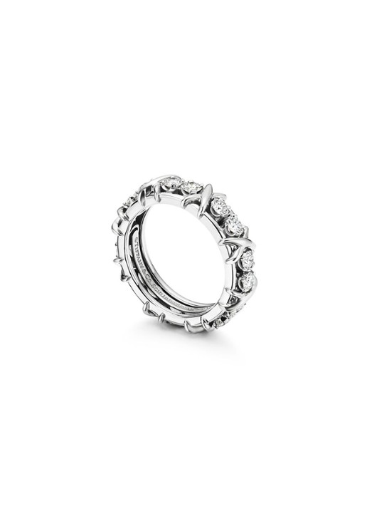 Tiffany & Co. 16 Stone ring met diamant 28954 - voorkant 5 undefined