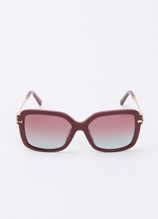 Tiffany & Co. Butterfly zonnebril TF4252B  - detail 2 donkerrood