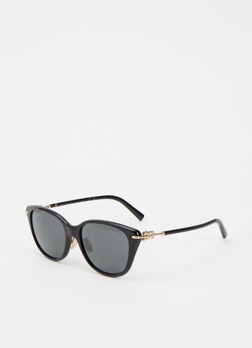 Tiffany & Co. Cat Eye zonnebril TF426F - voorkant 4 zwart