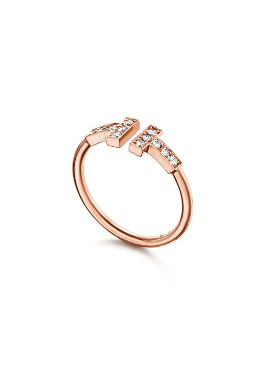 Tiffany & Co. Diamant Wire ring van 18 karaat roségoud 69847 - voorkant 6 undefined