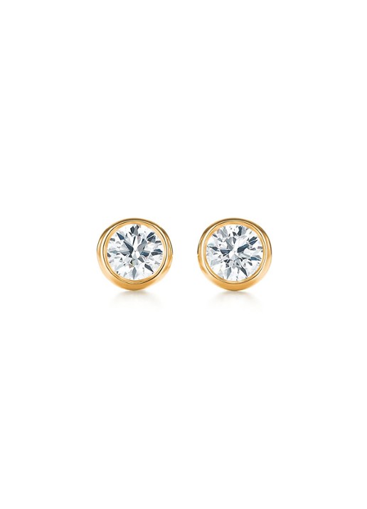 Tiffany & Co. Diamonds by the Yard oorknopjes van 18 karaat geelgoud met diamant 17730