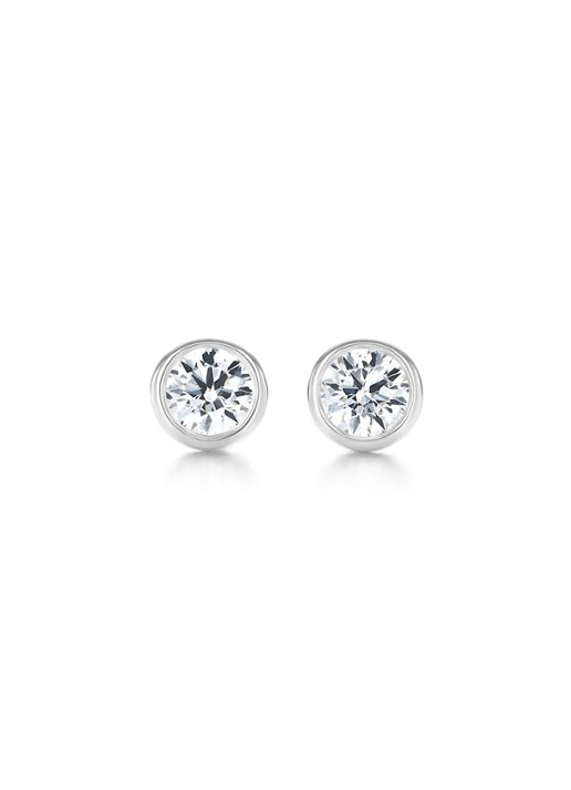 Tiffany & Co. Diamonds by the Yard oorknopjes van platina met diamant 27731