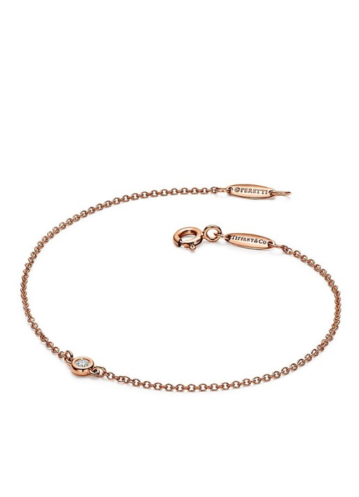 Tiffany & Co. Diamonds by the Yard schakelarmband van 18 karaat roségoud met diamant 68054 - voorkant 3 undefined