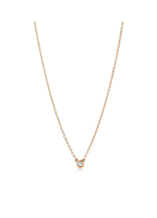 Tiffany & Co. Diamonds by the Yard Single ketting van 18 karaat roségoud met diamant 62804