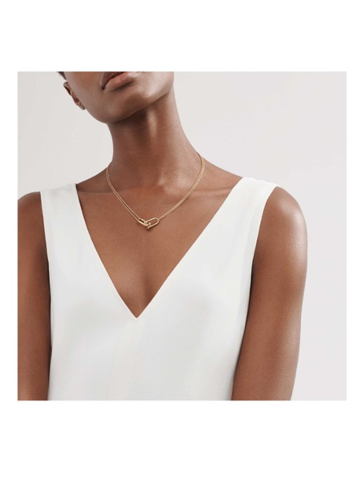 Tiffany & Co. Double Link ketting van 18 karaat geelgoud met hanger 49380 - detail undefined