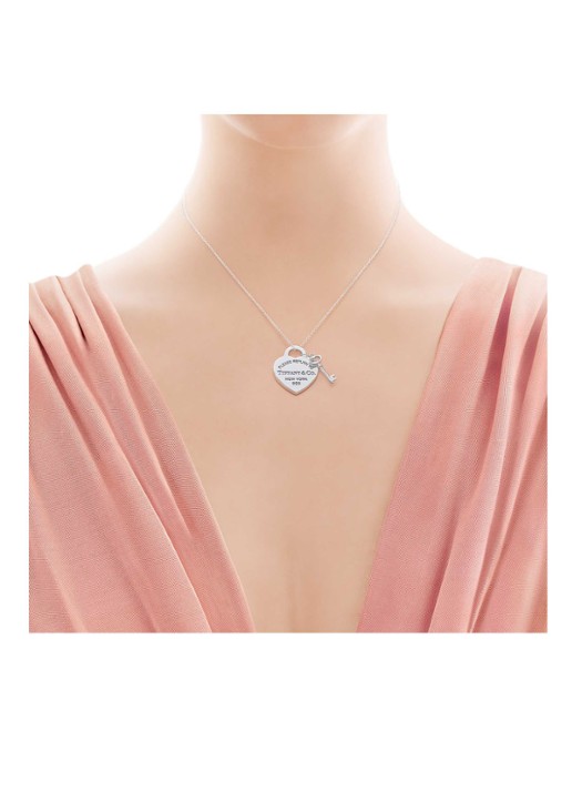 Tiffany & Co. Heart Tag Key Medium ketting van sterling zilver 58407 - voorkant 2 undefined