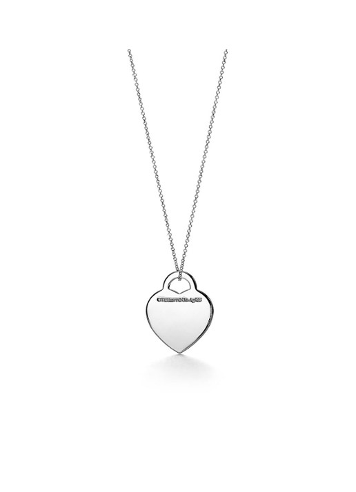 Tiffany & Co. Heart Tag Medium ketting van sterling zilver met diamant 18920 - voorkant 2 undefined