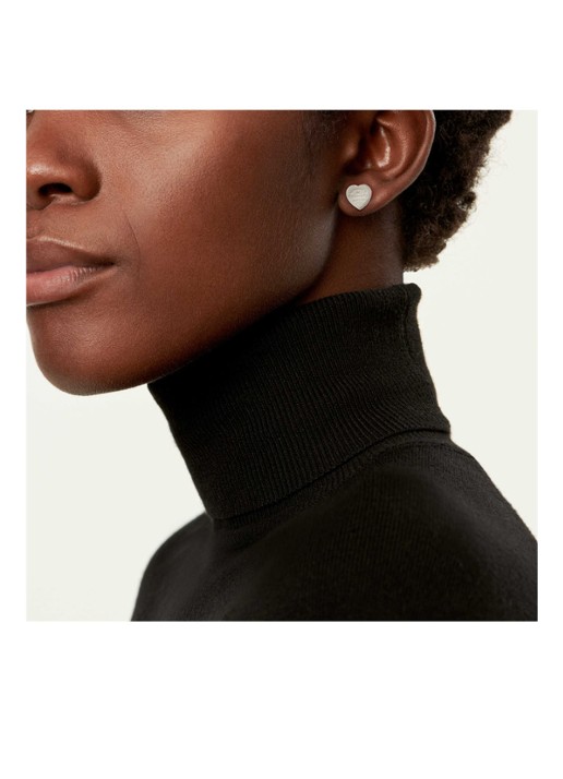 Tiffany & Co. Heart Tag Mini oorknopjes van sterling zilver met diamant 35749 - detail undefined