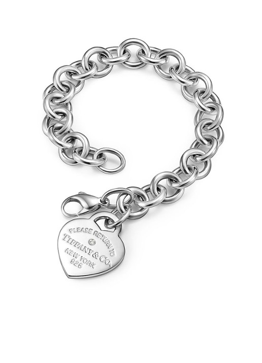 Tiffany & Co. Heart Tag schakelarmband van sterling zilver met diamant 21820 - voorkant 5 undefined