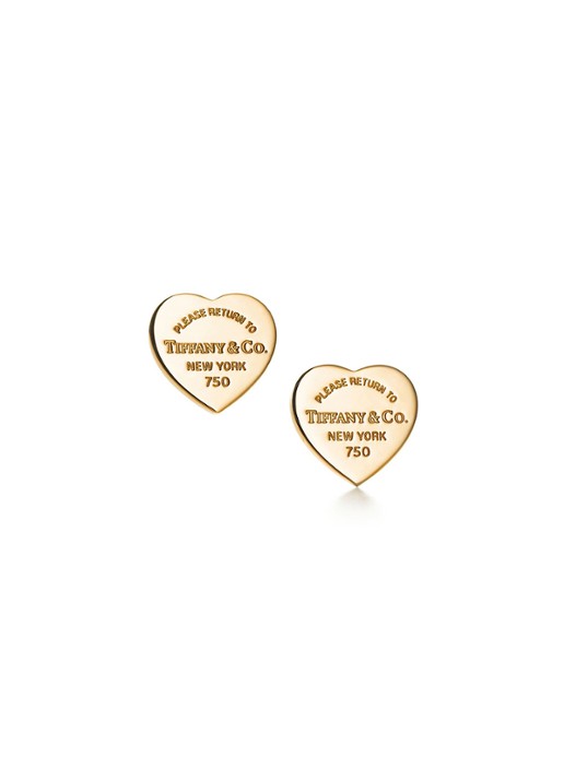 Tiffany & Co. Heart Tag Stud Mini oorknopjes van 18 karaat geelgoud 47961