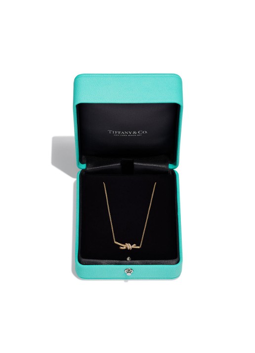 Tiffany & Co. Knot Small ketting van 18 karaat geelgoud met diamant 84882 - detail 8 undefined