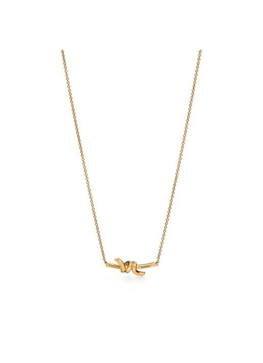 Tiffany & Co. Knot Small ketting van 18 karaat geelgoud met diamant 84882 - voorkant 2 undefined