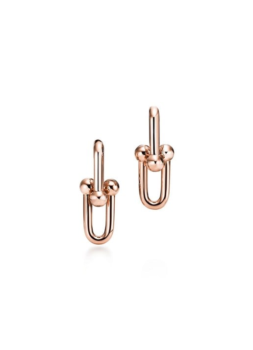Tiffany & Co. Link Small oorhangers van 18 karaat roségoud 74580