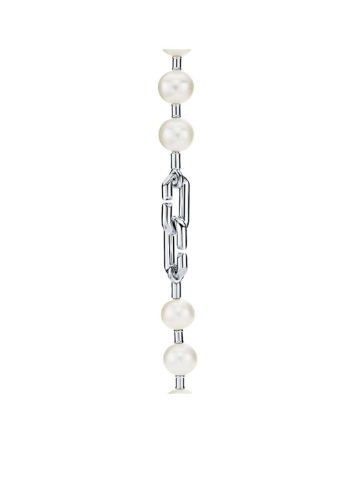 Tiffany & Co. Lock parelketting van sterling zilver, 9-10 mm 57567 - detail 3 undefined