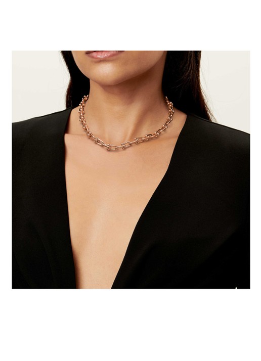 Tiffany & Co. Medium Link ketting van 18 karaat roségoud 76339 - detail undefined