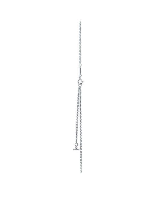 Tiffany & Co. Medium Smile ketting van 18 karaat witgoud met diamant en hanger 64242 - detail 2 undefined