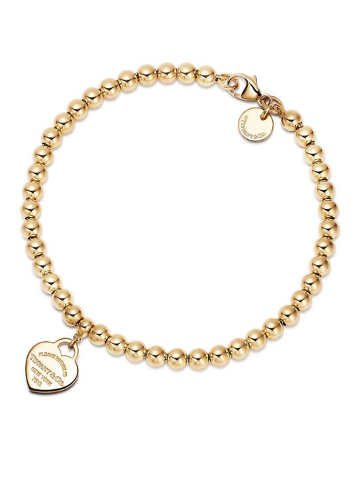 Tiffany & Co. Mini Heart Tag Medium kralenarmband van 18 karaat geelgoud 68442 - voorkant 5 undefined