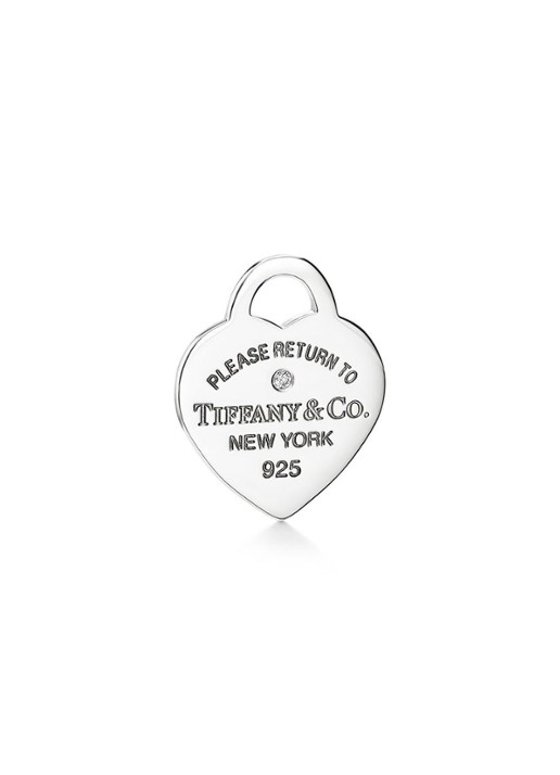 Tiffany & Co. Mini oorringen van sterling zilver met diamant 30952 - detail 3 undefined