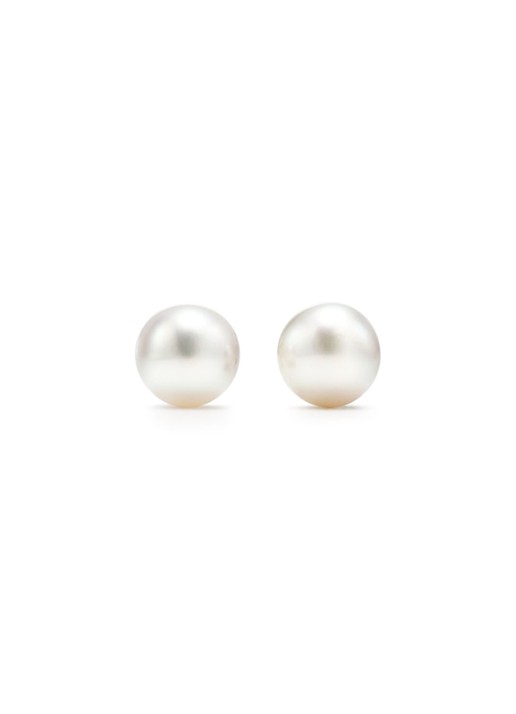Tiffany & Co. Oorbellen van 18 karaat witgoud met Akoya parel 41232