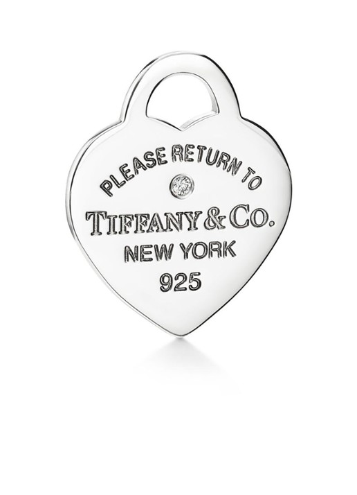 Tiffany & Co. Red Double Heart Tag Mini ketting van sterling zilver met diamant 52956 - detail 2 undefined