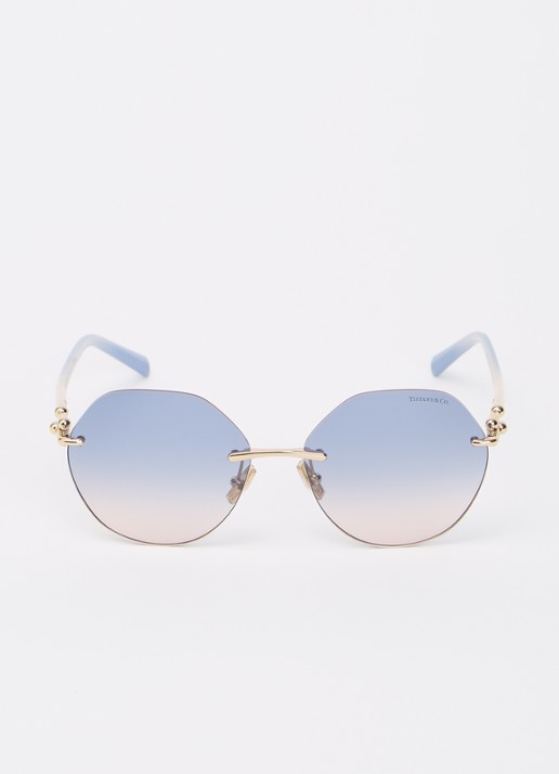 Tiffany & Co. Retro zonnebril TF3123 - detail 2 goud
