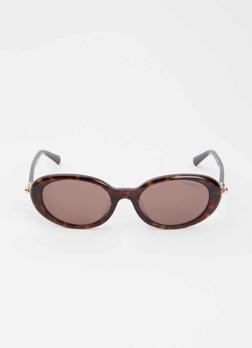 Tiffany & Co. Retro zonnebril TF4242D - detail 2 donkerbruin