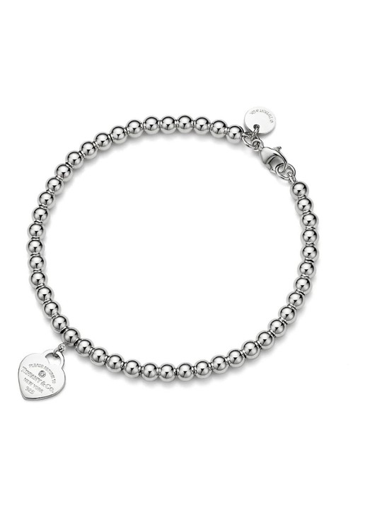 Tiffany & Co. Return to Tiffany™ Heart Tag armband van sterling zilver met diamant 18466 - voorkant undefined