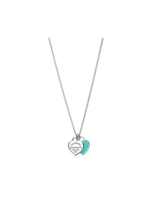 Tiffany & Co. Return to Tiffany® Mini Double Heart Tag ketting van sterling zilver 58879