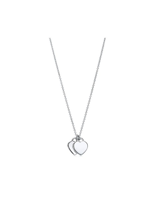 Tiffany & Co. Return to Tiffany® Mini Double Heart Tag ketting van sterling zilver 58879 - voorkant 4 undefined