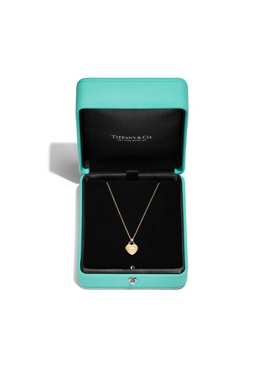 Tiffany & Co. Return to Tiffany™ Mini Heart Tag ketting van 18 karaat geelgoud met diamant 84380 - detail 5 undefined
