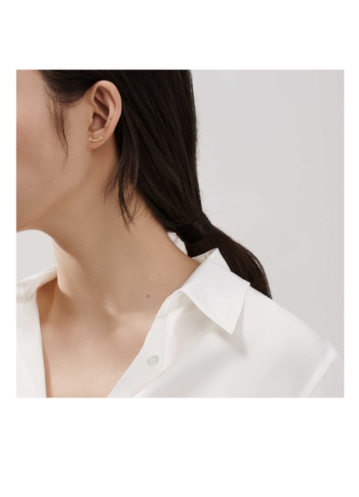 Tiffany & Co. Smile oorknopjes van 18 karaat geelgoud met diamant 74009 - detail 3 undefined