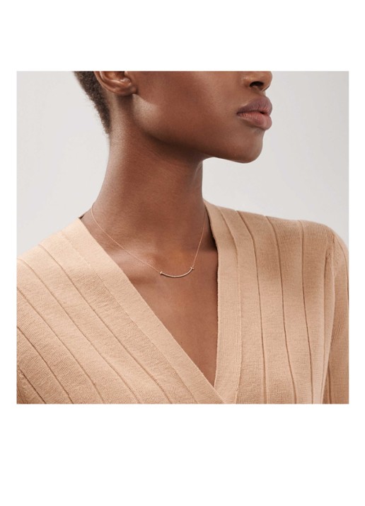 Tiffany & Co. Smile Small ketting van 18 karaat roségoud met diamant en hanger 71286 - detail 3 undefined