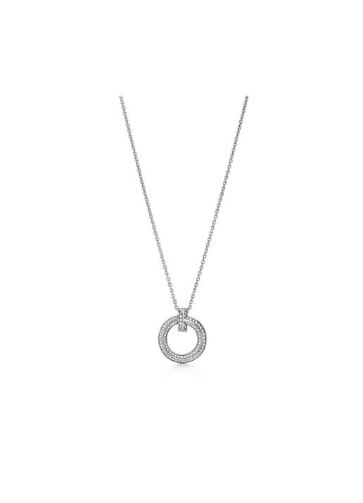 Tiffany & Co. T1 ketting van 18 karaat witgoud met diamant 80884