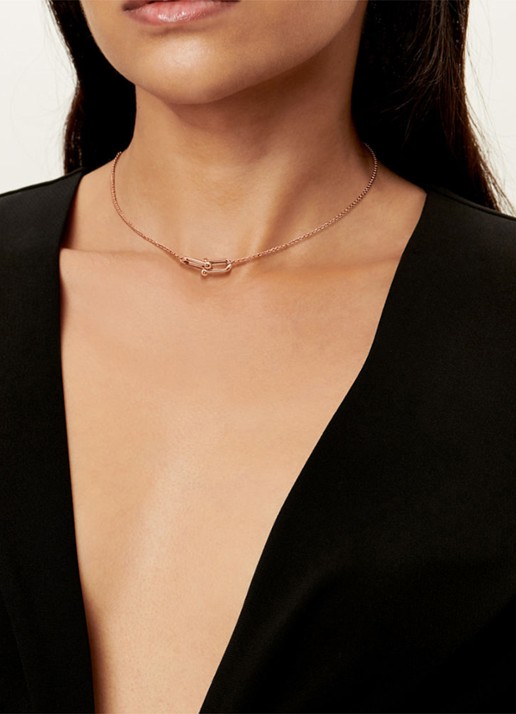 Tiffany & Co. Tiffany HardWear Small Double Link ketting van 18 karaat roségoud 84798 - detail undefined