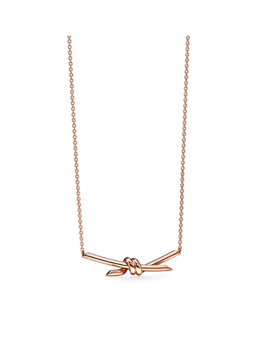 Tiffany & Co. Tiffany Knot ketting van 18 karaat roségoud met hanger 48595