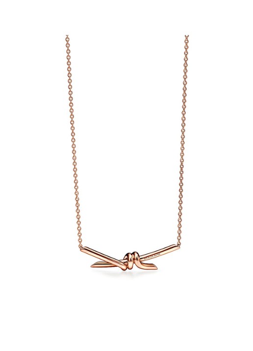 Tiffany & Co. Tiffany Knot ketting van 18 karaat roségoud met hanger 48595 - voorkant 4 undefined