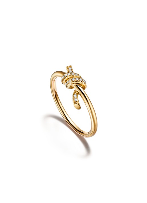 Tiffany & Co. Tiffany Knot ring van 18 karaat geelgoud met diamant 6692 - detail 4 undefined