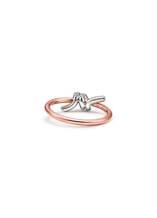 Tiffany & Co. Tiffany Knot ring van 18 karaat roségoud met diamant 85814 - detail 2 undefined